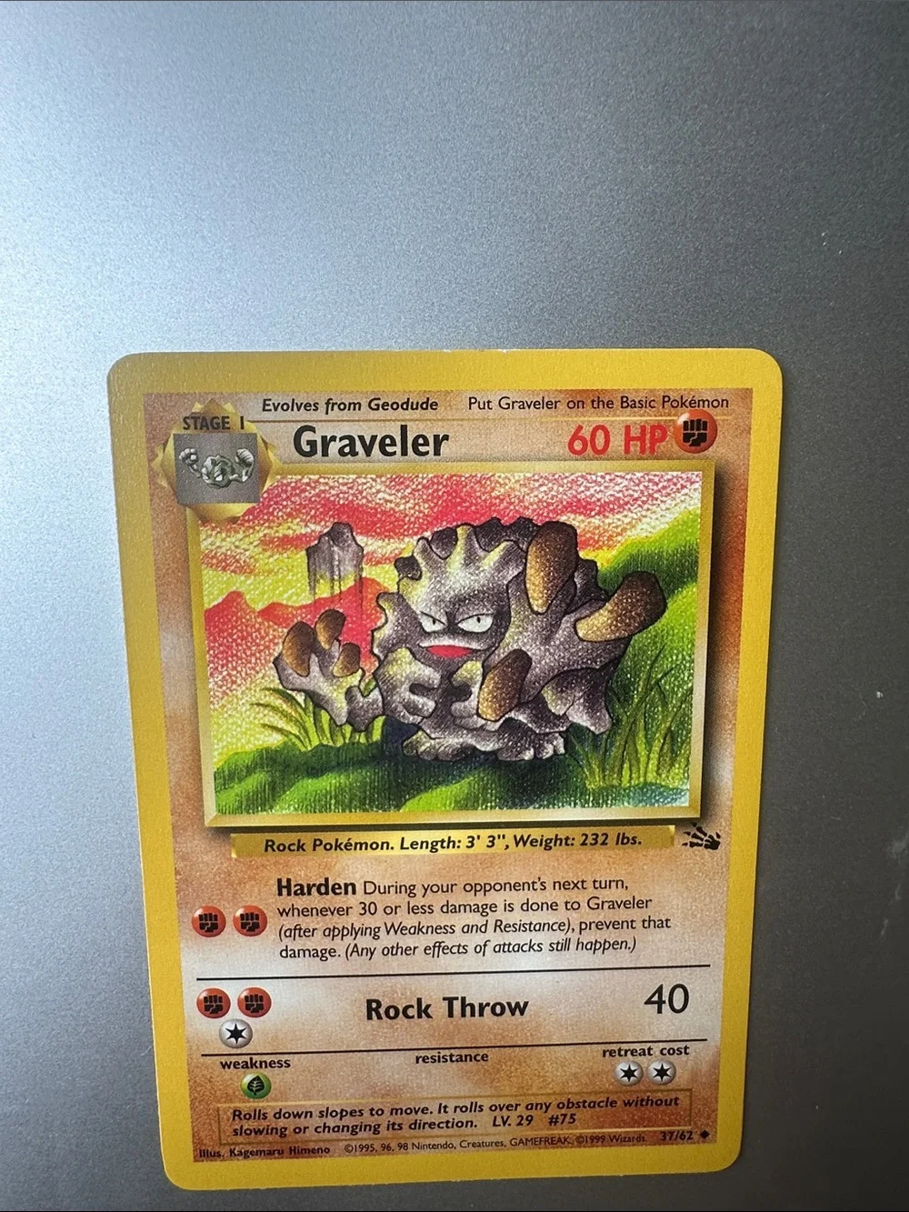 Pokemon Graveler Trading Card (37/62)